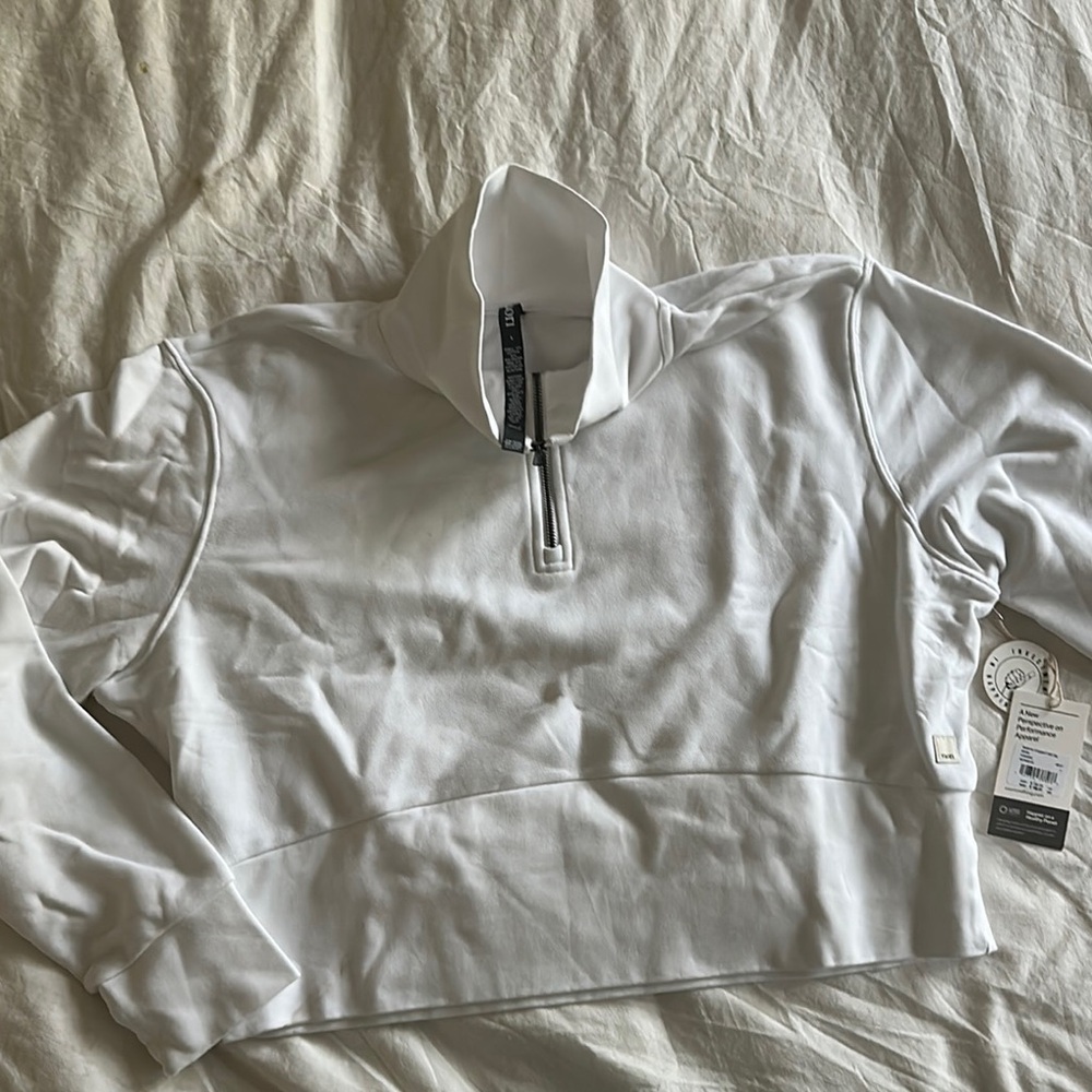 Vuori Ivory Quarter-Zip Pullover